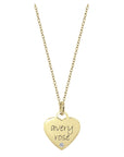 Personalized Diamond Embellished Heart Necklace