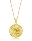 Gold Zodiac Medallion Necklace