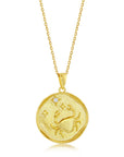 Gold Zodiac Medallion Necklace