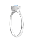 Blue Topaz Bezel Ring