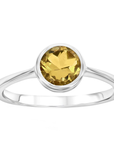 Citrine Bezel Ring