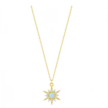 Sparke Opal Starburst Necklace