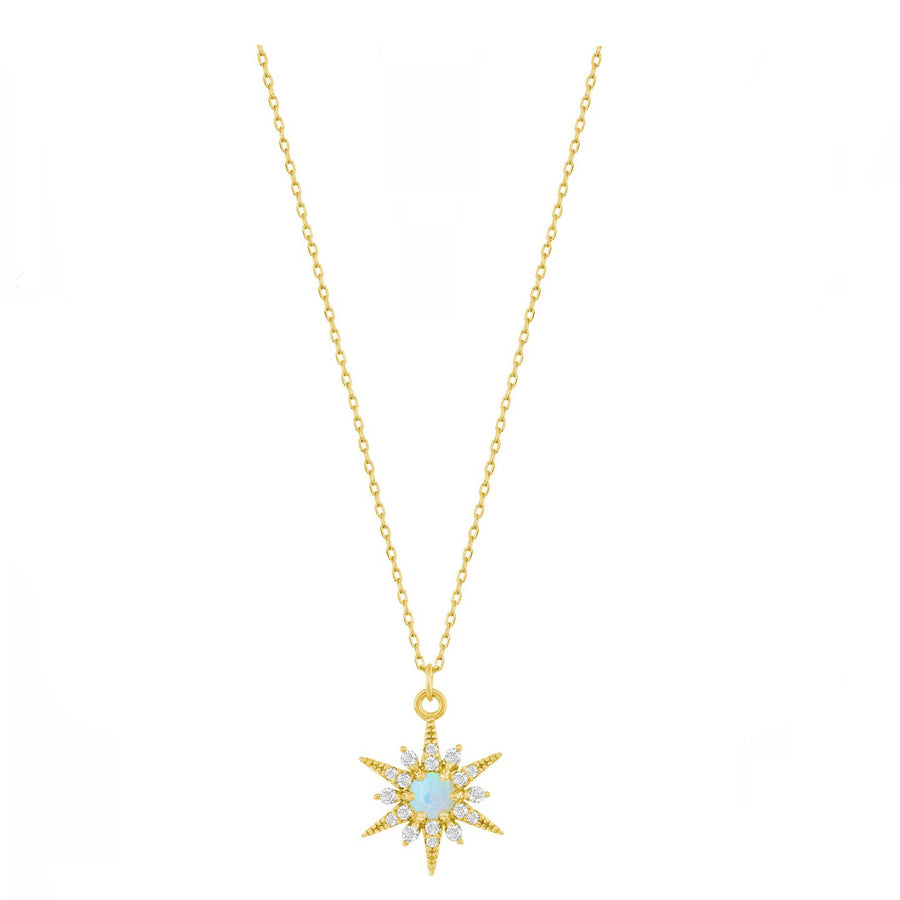 Sparke Opal Starburst Necklace