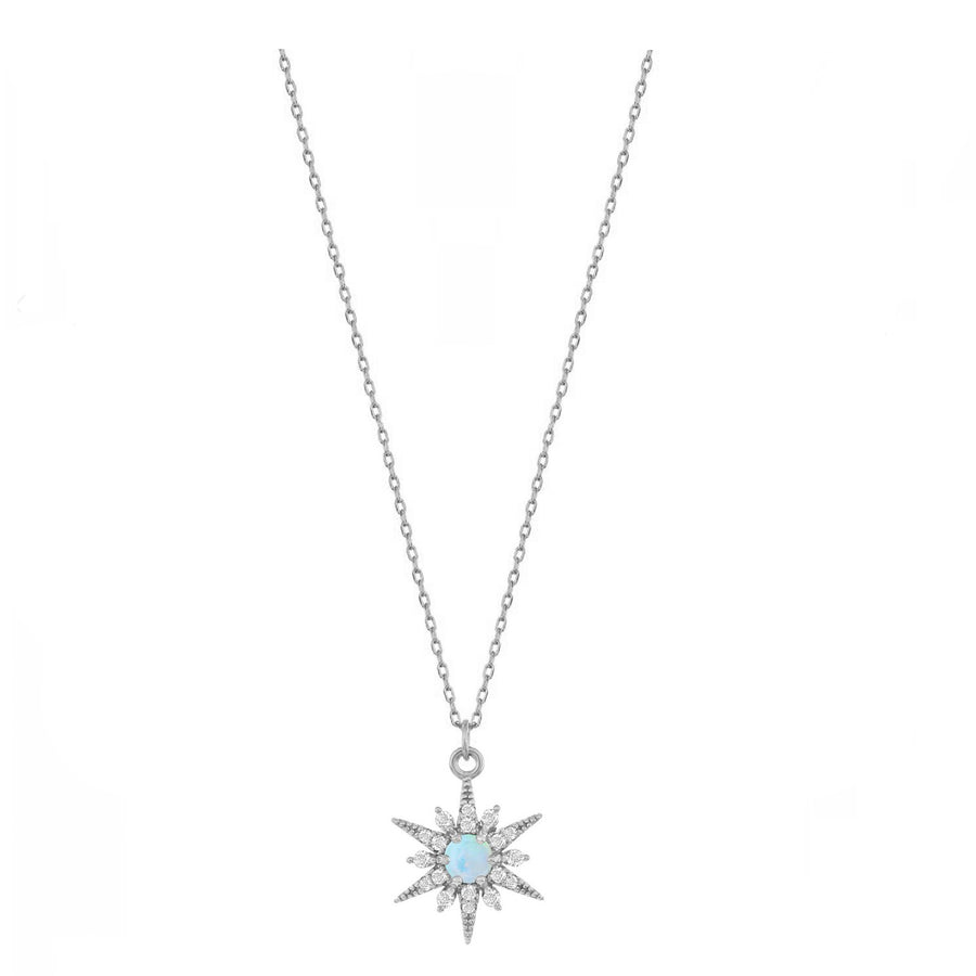 Sparke Opal Starburst Necklace