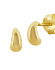 Drop Hoop Stud Earrings