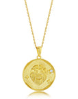 Gold Zodiac Medallion Necklace