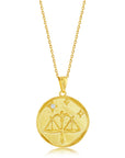 Gold Zodiac Medallion Necklace
