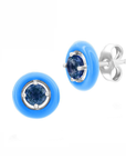 Gemstone Enamel Stud Earrings (Available in 11 Colors)