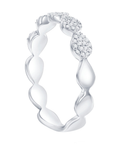 Pave Diamond Sideways Pear Station Band