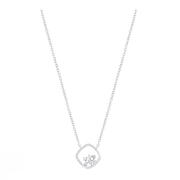 Multi-Shaped Diamond Square Necklace