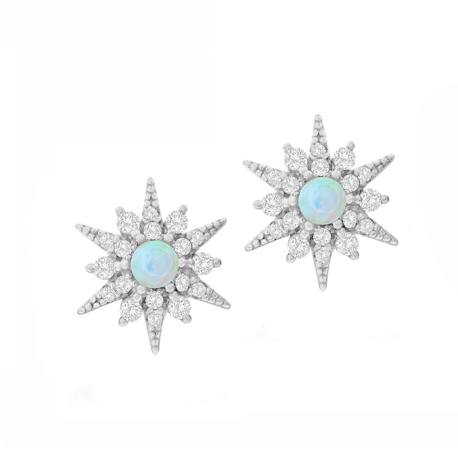 Sparke Opal Starburst Stud Earrings