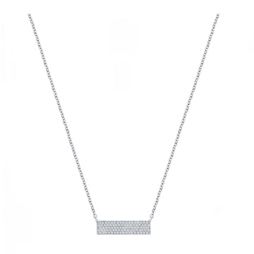 Pave Diamond Bar Necklace