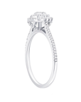 Pave Diamond Heart Frame Ring