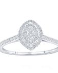 Pave Diamond Marquise Frame Ring