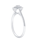 Pave Diamond Marquise Frame Ring