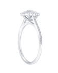 Pave Diamond Oval Frame Ring