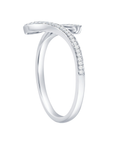 Pave Diamond Snake Ring