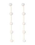 Pearl Drop Line Earrings (Available in 3 Colors)