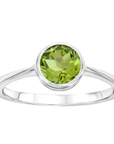 Peridot Bezel Ring