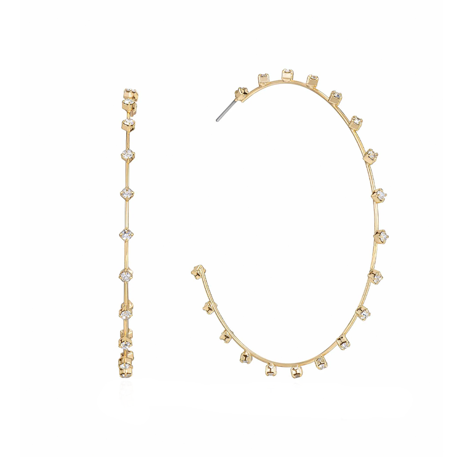 Simple Spark Hoop Earrings
