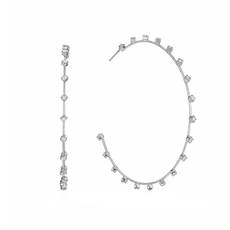 Simple Spark Hoop Earrings