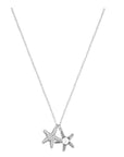 Double Starfish Pearl and Sparkle Necklace