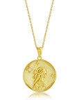 Gold Zodiac Medallion Necklace