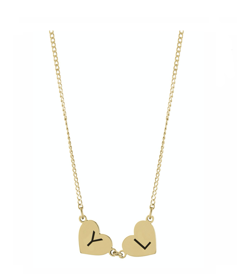 Personalized Heart Station Name Necklace