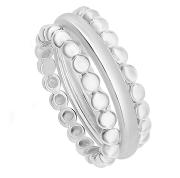 Plain and Beaded Band Set