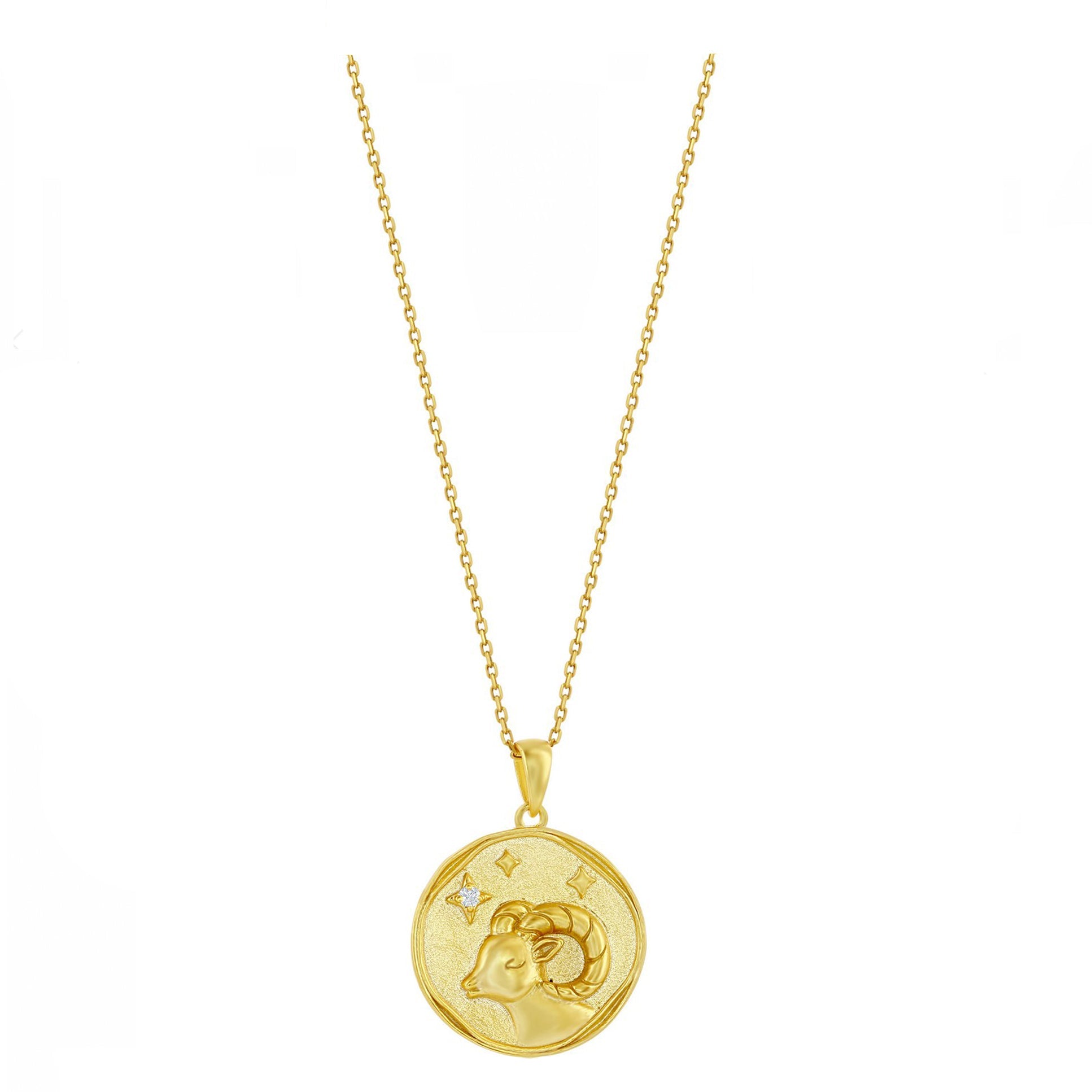 Sparkle Zodiac Coin Necklace