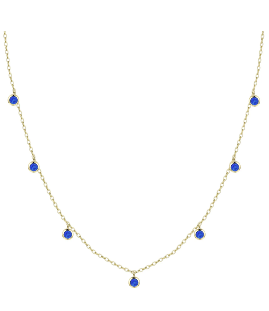 Round Opal Shaker Necklace (Available in 8 Colors)