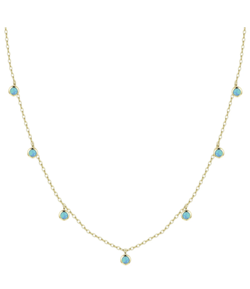 Round Opal Shaker Necklace (Available in 8 Colors)