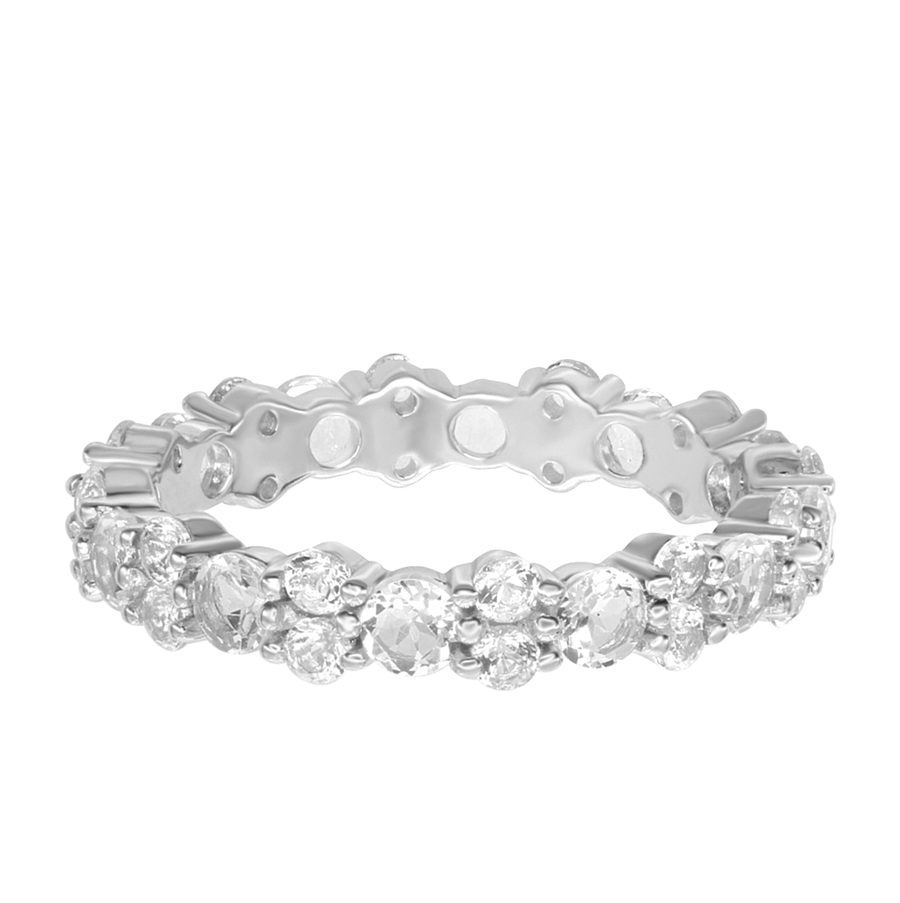 Round Cluster Eternity Band