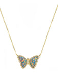 Opal Butterfly Necklace (Available in 10 Colors)