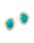 Opal Pebble Stud Earrings (Available in 10 Colors)