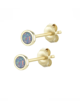 Opal Round Stud Earrings (Available in 7 Colors)