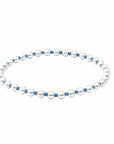 Colored Silver Baller Beaded Bracelet (Available in 8 Colors)