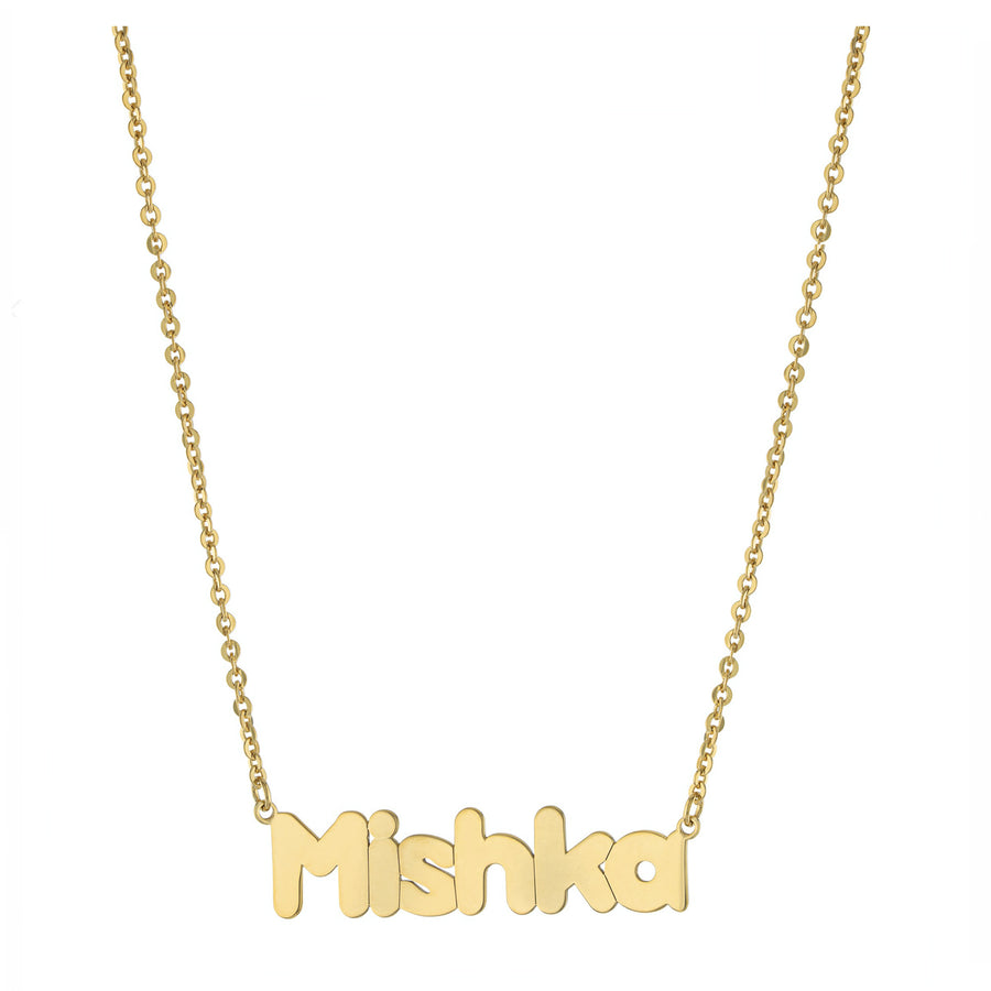 Personalized Horizontal Bubble Name Necklace