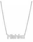 Personalized Horizontal Bubble Name Necklace