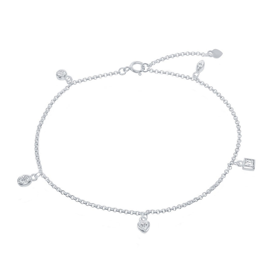 Sparkle Charm Shaker Anklet