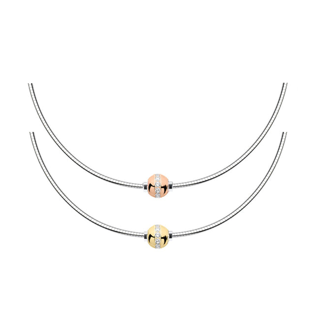 Diamond Cape Cod Omega Chain Necklace