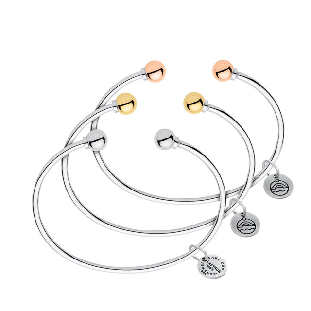 Double Ball Cape Cod Cuff Bracelet