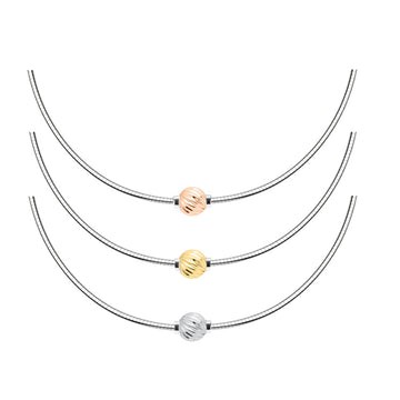 Swirl Cape Cod Omega Chain Necklace