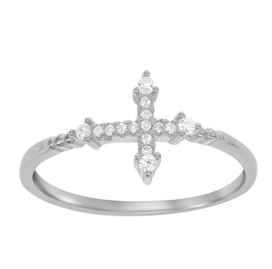 Sparkle Cross Ring