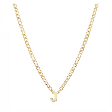 Personalized Initial Curblink Necklace