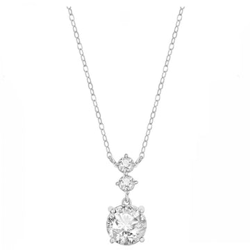 Triple Round Sparkle Drop Necklace
