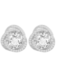 Round Swirl Stud Earrings