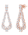 Pear-Shaped Cluster Earrings