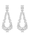 Pear-Shaped Cluster Earrings