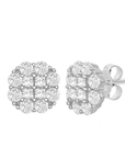 Cluster Flower Stud Earrings